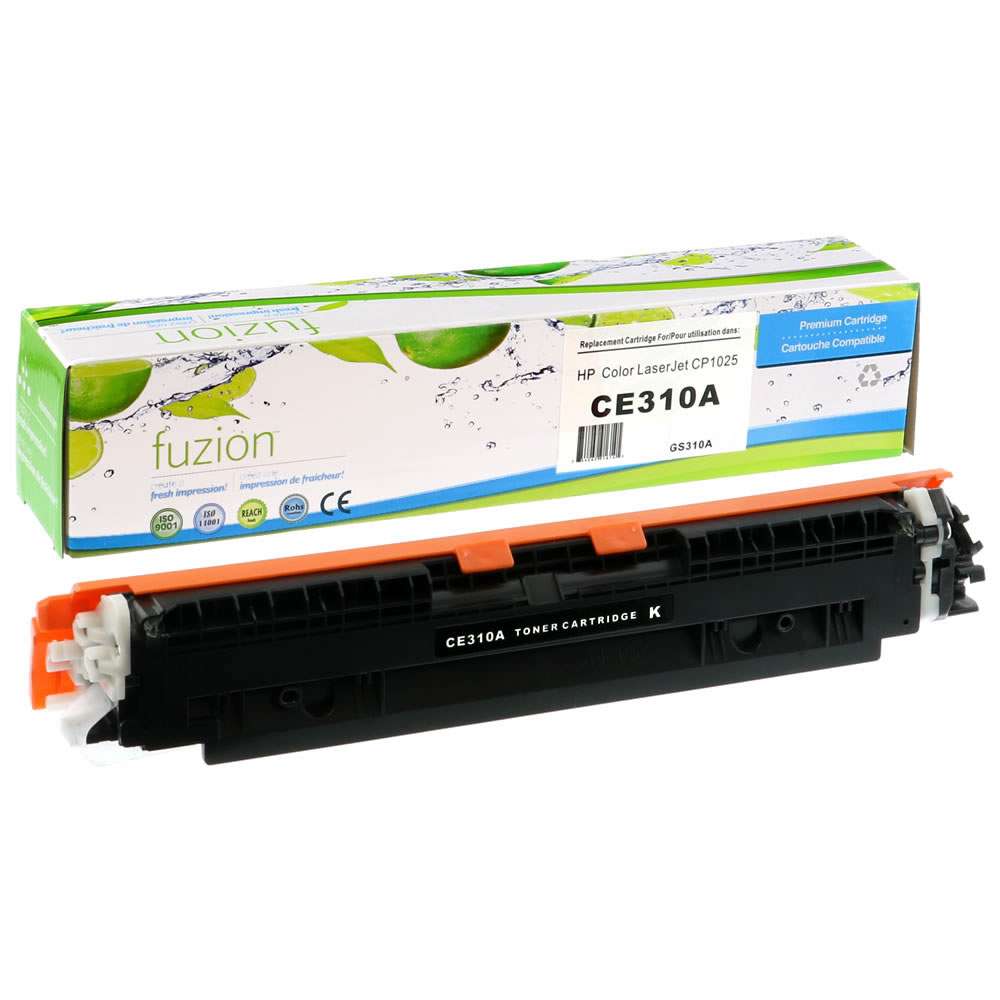 HP CE310A (126A) Compatible Toner Cartridge - Black - Fuzion