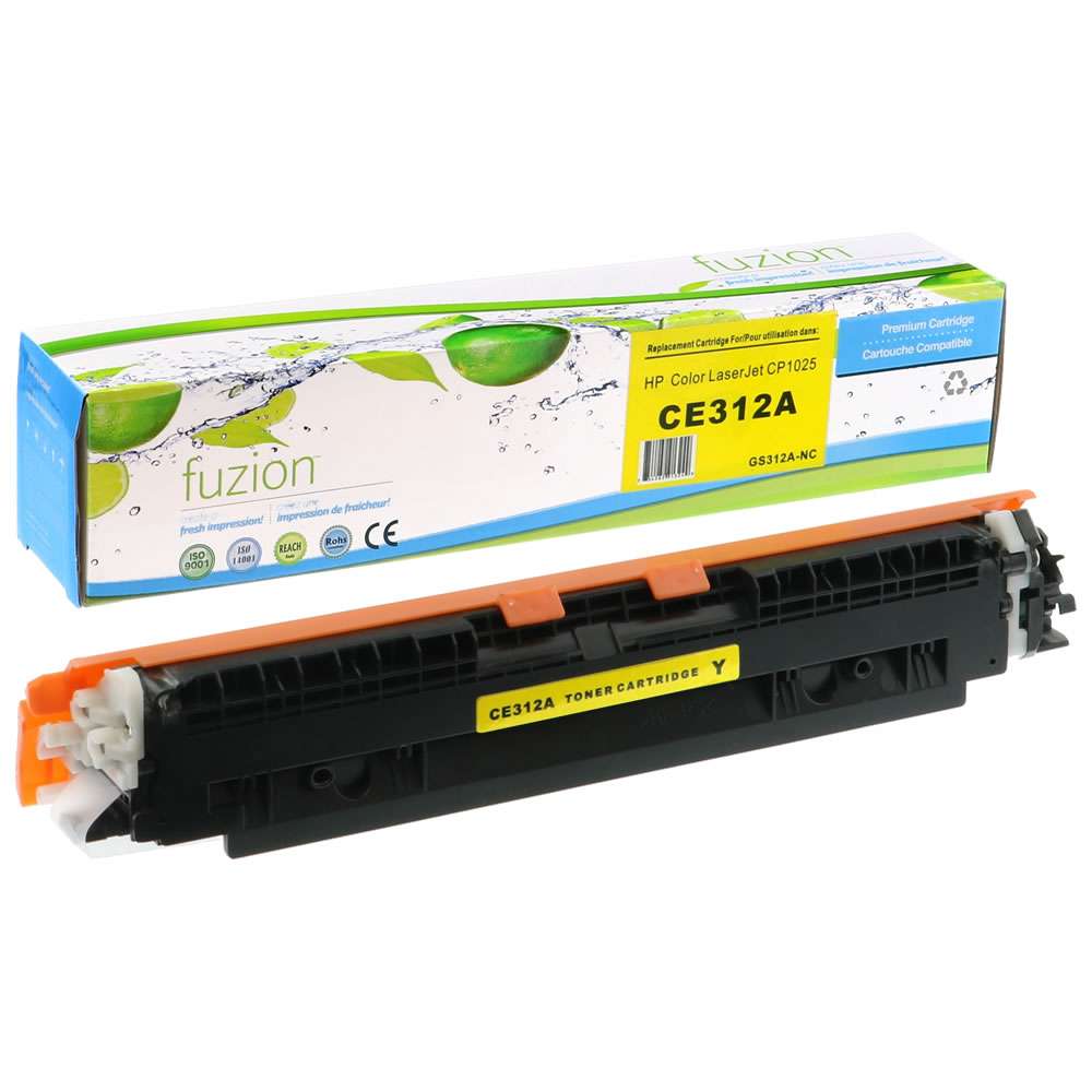 HP CE312A (126A) Compatible Toner Cartridge - Yellow - Fuzion