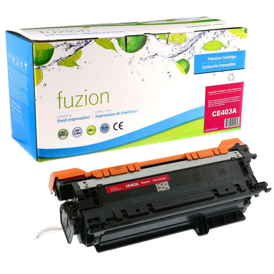 HP CE403A (507A) Remanufactured Toner Cartridge - Magenta - Fuzion