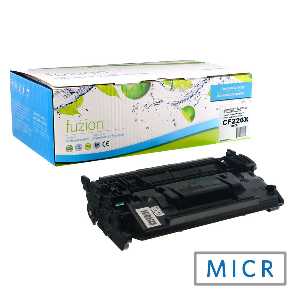 HP CF226X (26X) Remanufactured MICR Toner Cartridge - Fuzion