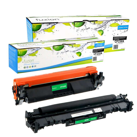 HP CF230X (30X) / CF232A (32A) Compatible Toner Cartridge & Drum Combo - Fuzion