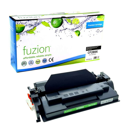 HP CF289X (89X) Compatible Toner Cartridge High Yield - Black - Fuzion