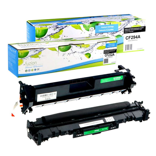 HP CF294A (94A) / CF232A (32A) Compatible Toner Cartridge & Drum Combo - Fuzion