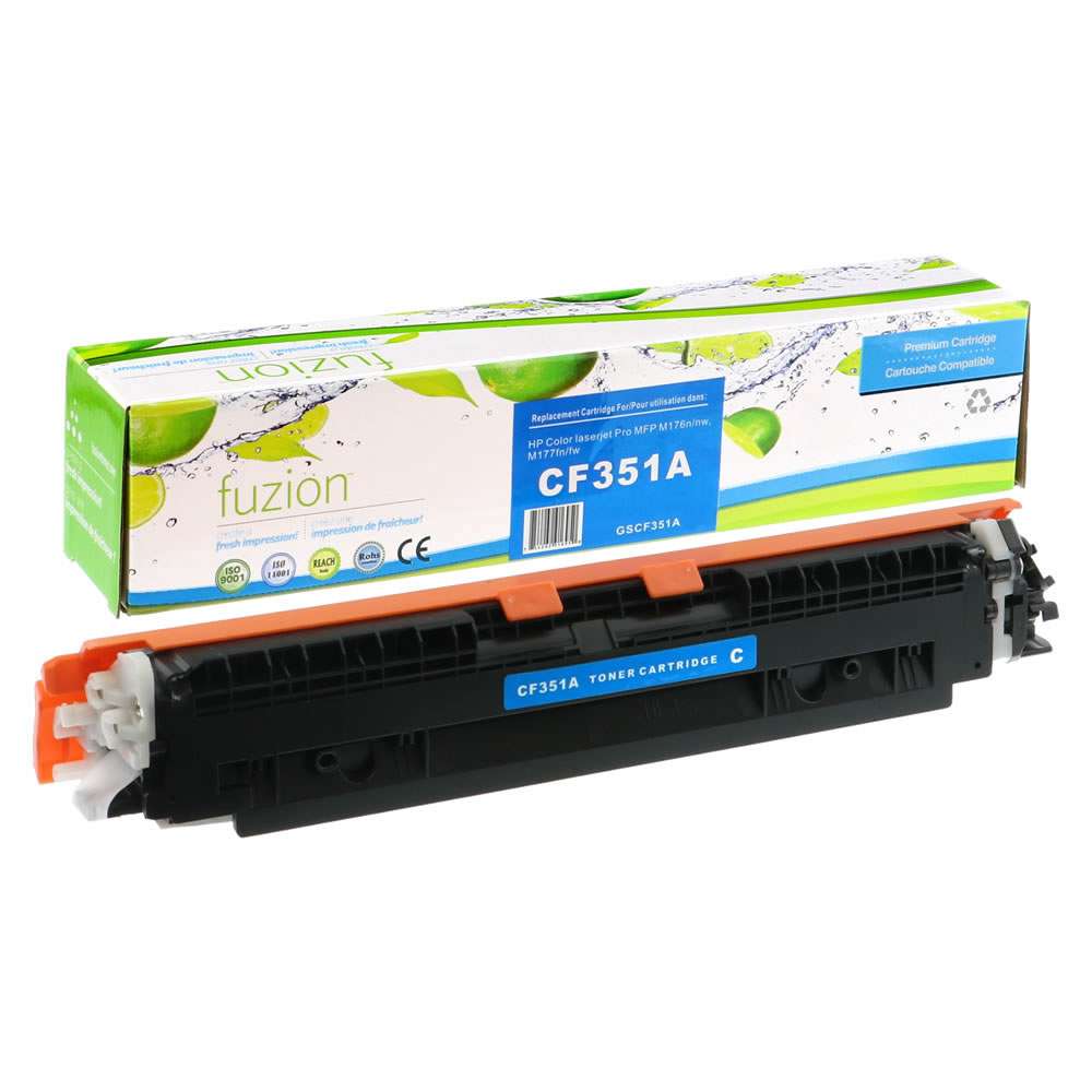 HP CF351A (130A) Compatible Toner Cartridge - Cyan - Fuzion
