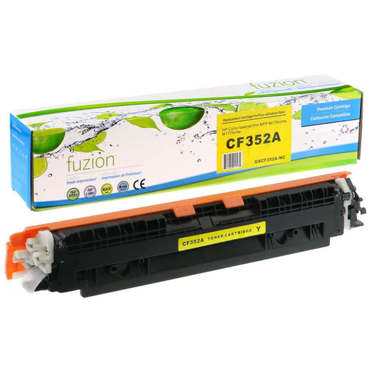 HP CF352A (130A) Compatible Toner Cartridge - Yellow - Fuzion
