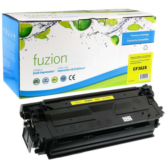 HP CF362X (508X) Remanufactured Toner Cartridge High Yield - Yellow - Fuzion