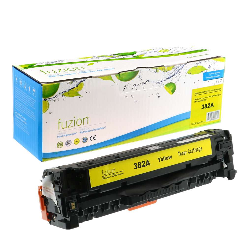 HP CF382A (312A) Compatible Toner Cartridge - Yellow - Fuzion