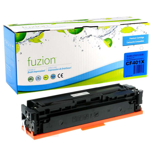 HP CF401X (201X) Compatible Toner Cartridge High Yield - Cyan - Fuzion
