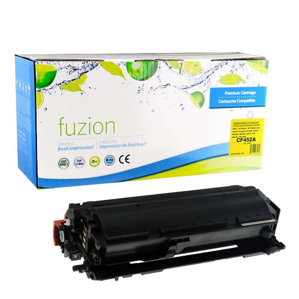 HP CF452A (655A) Compatible Toner Cartridge - Yellow - Fuzion