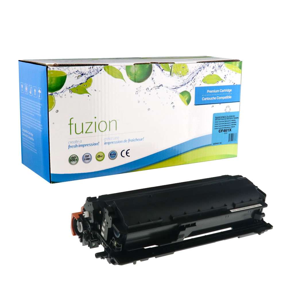 HP CF461X (656X) Compatible Toner Cartridge High Yield - Cyan - Fuzion