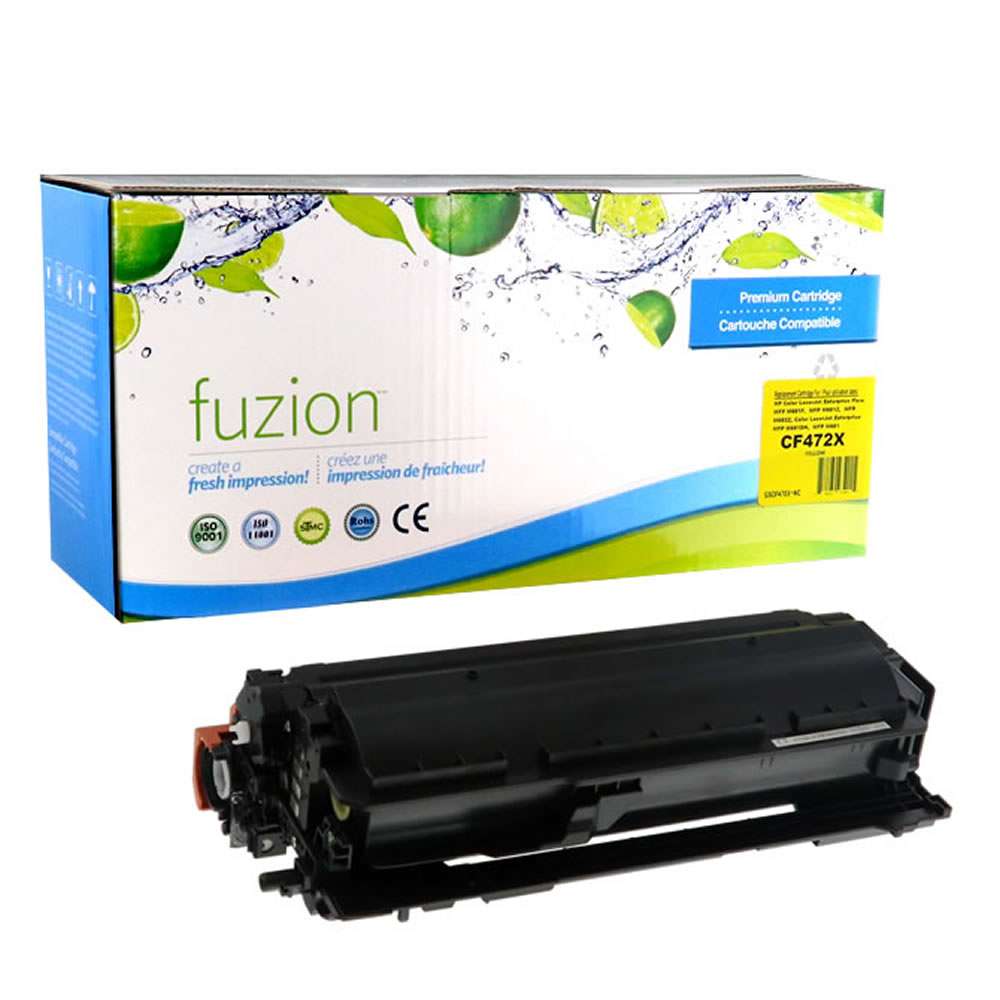 HP CF472X (657X) Compatible Toner Cartridge High Yield - Yellow - Fuzion