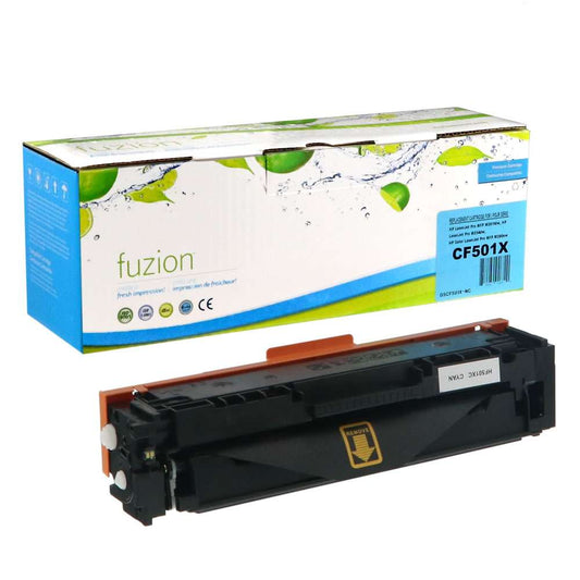 HP CF501X (202X) Compatible Toner Cartridge High Yield - Cyan - Fuzion