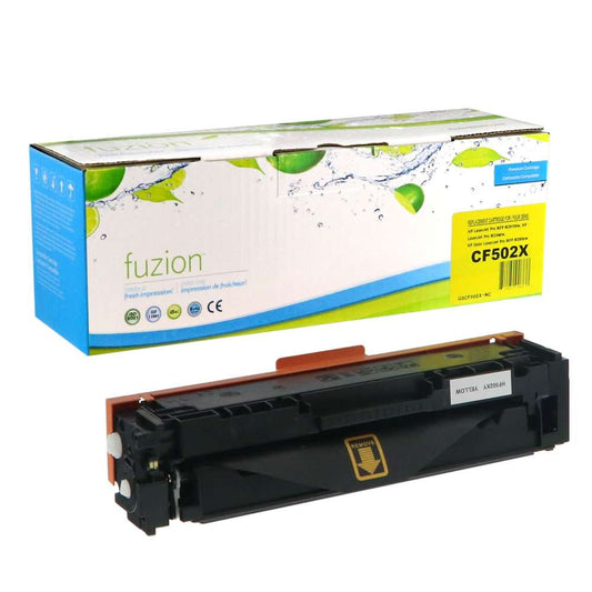 HP CF502X (202X) Compatible Toner Cartridge High Yield - Yellow - Fuzion