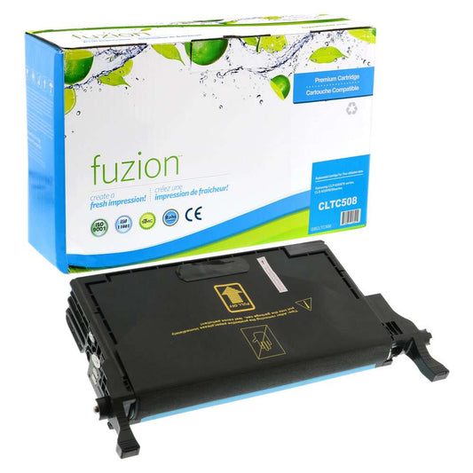 Samsung 508 CLT-C508L Remanufactured Toner Cartridge High Yield - Cyan - Fuzion