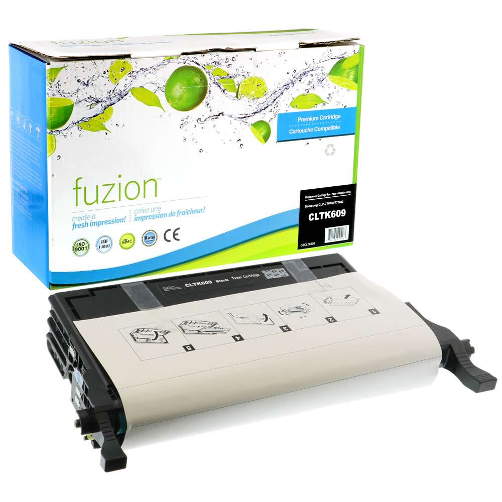 Samsung 609 CLT-K609S Remanufactured Toner Cartridge - Black - Fuzion