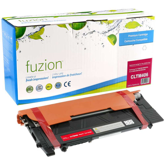 Samsung 406 CLT-M406S Compatible Toner Cartridge - Magenta - Fuzion