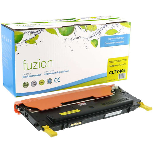 Samsung 409 CLT-Y409S Remanufactured Toner Cartridge - Yellow - Fuzion