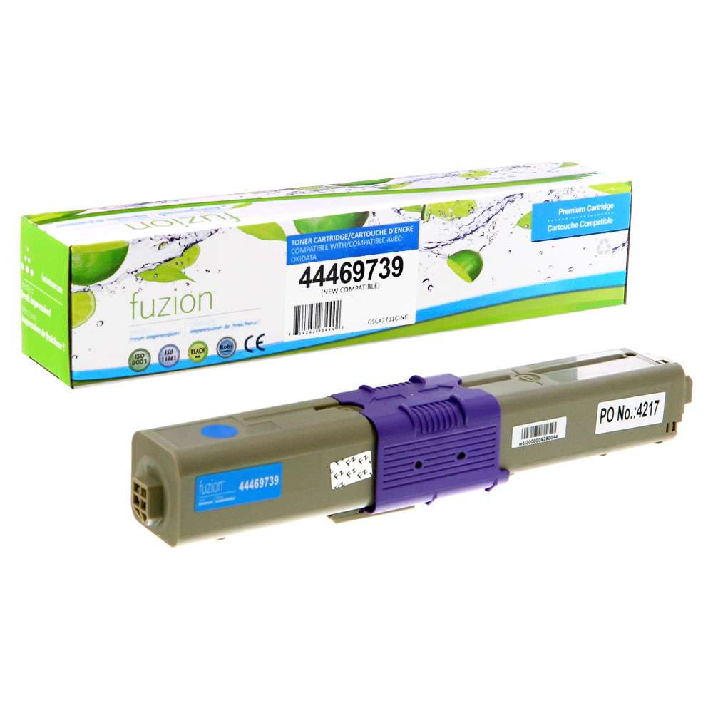 Okidata 44469739 Compatible Toner Cartridge - Cyan - Fuzion