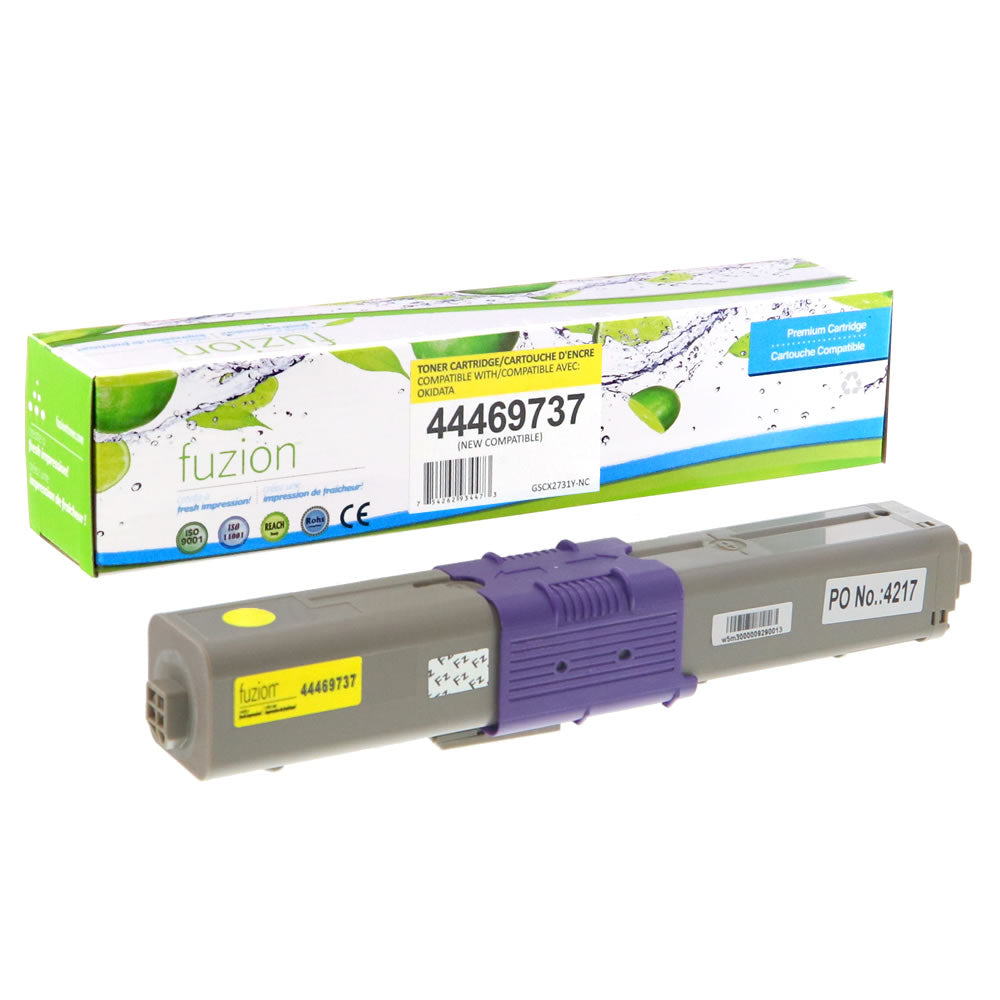 Okidata 44469737 Compatible Toner Cartridge - Yellow - Fuzion