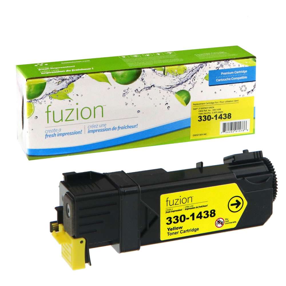 Dell 330-1391 Compatible Toner Cartridge - Yellow - Fuzion