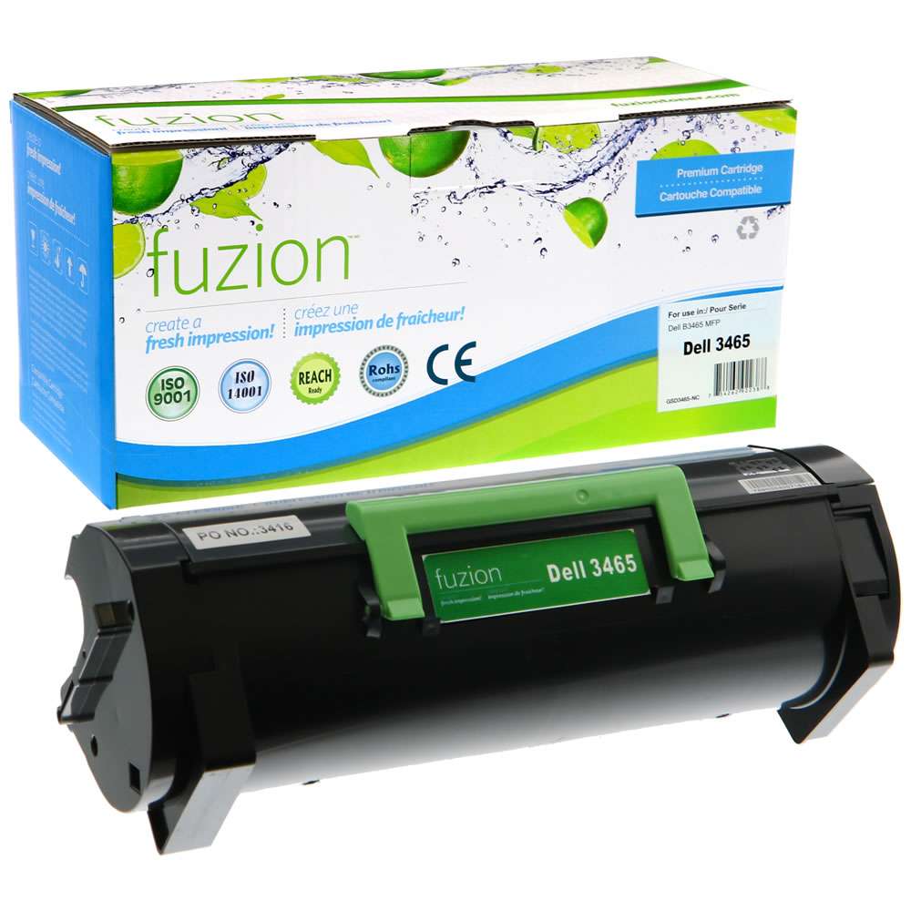 Dell 332-0373 Compatible Toner Cartridge - Black - Fuzion