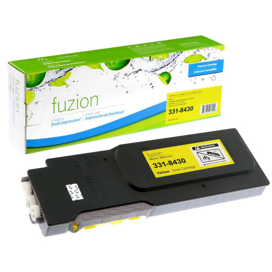 Dell 331-8430 Compatible Toner Cartridge - Yellow - Fuzion