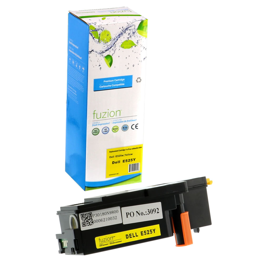 Dell 593-BBJW Compatible Toner Cartridge - Yellow - Fuzion
