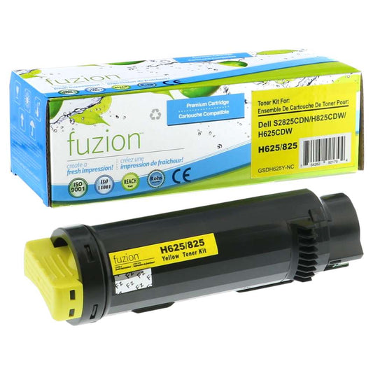 Dell 593-BBOZ Compatible Toner Cartridge - Yellow - Fuzion
