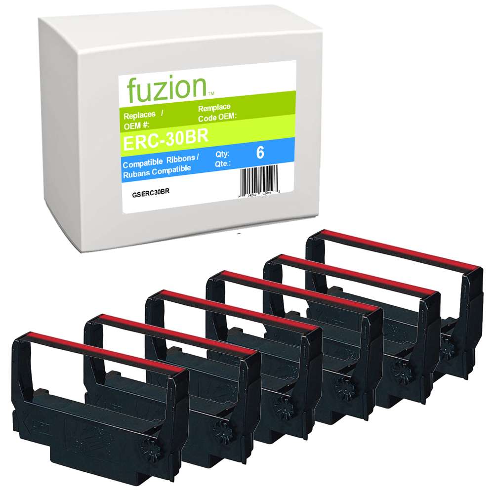 Epson ERC-30/34/38 Ribbon - Black/Red - Fuzion