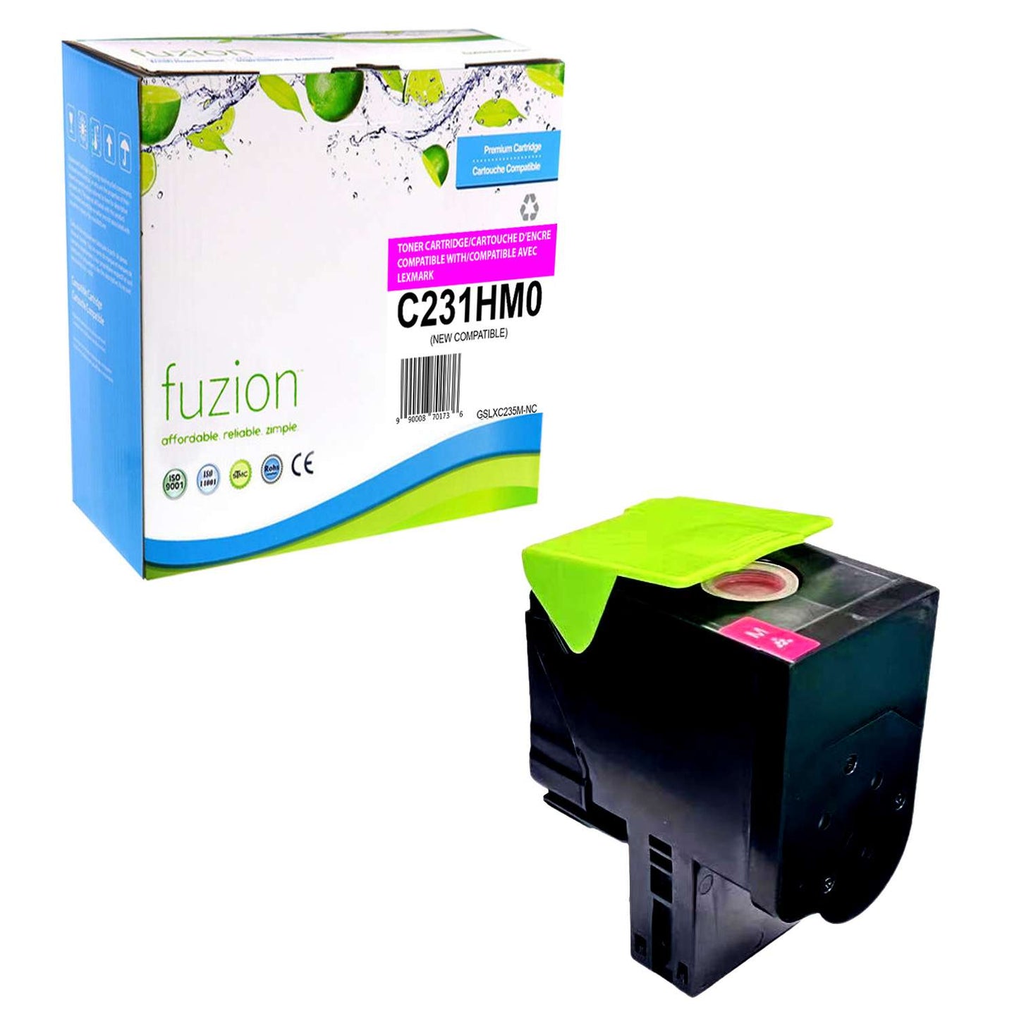 Lexmark C231HM0 Compatible Toner Cartridge High Yield - Magenta - Fuzion