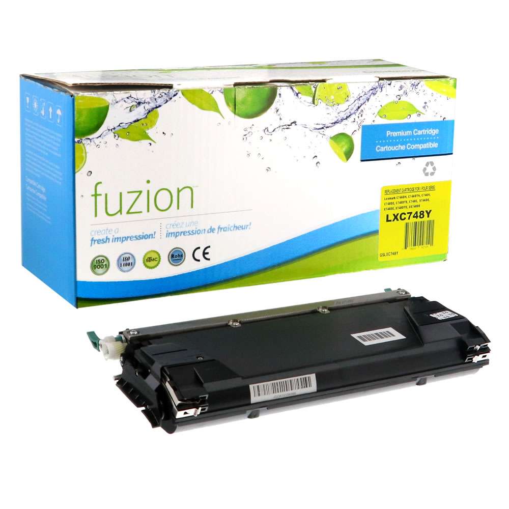 Lexmark C748H1YG Remanufactured Toner Cartridge High Yield - Yellow - Fuzion