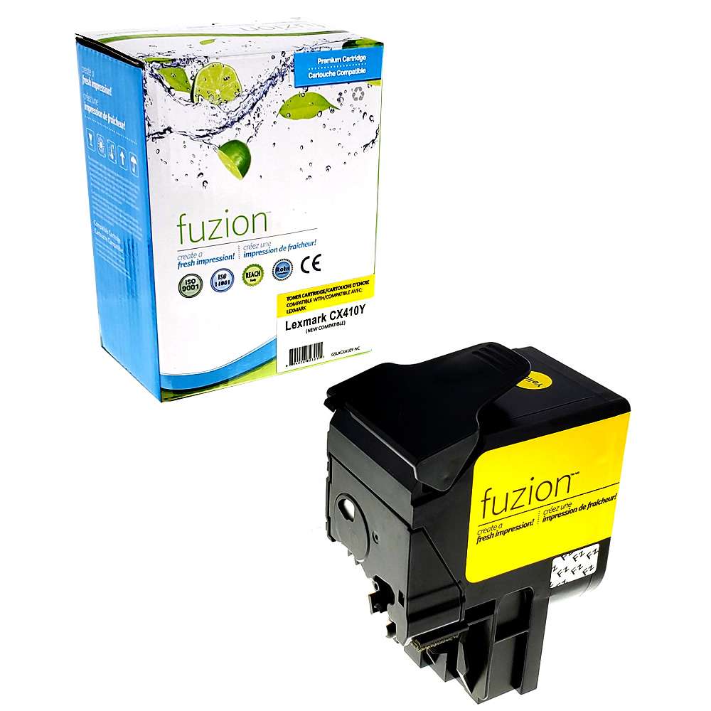 Lexmark 80C1HY0 Compatible Toner Cartridge High Yield - Yellow - Fuzion