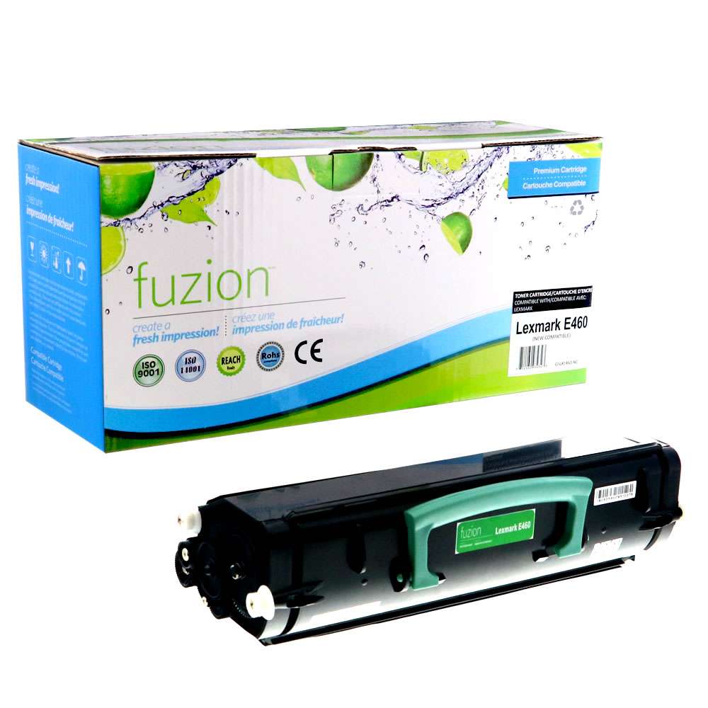 Lexmark E460X11A Compatible Toner Cartridge High Yield - Black - Fuzion