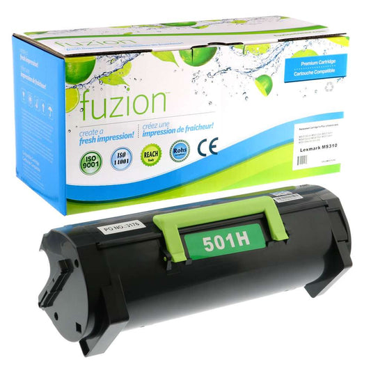 Lexmark 50F1H00 Remanufactured Toner Cartridge High Yield - Black - Fuzion