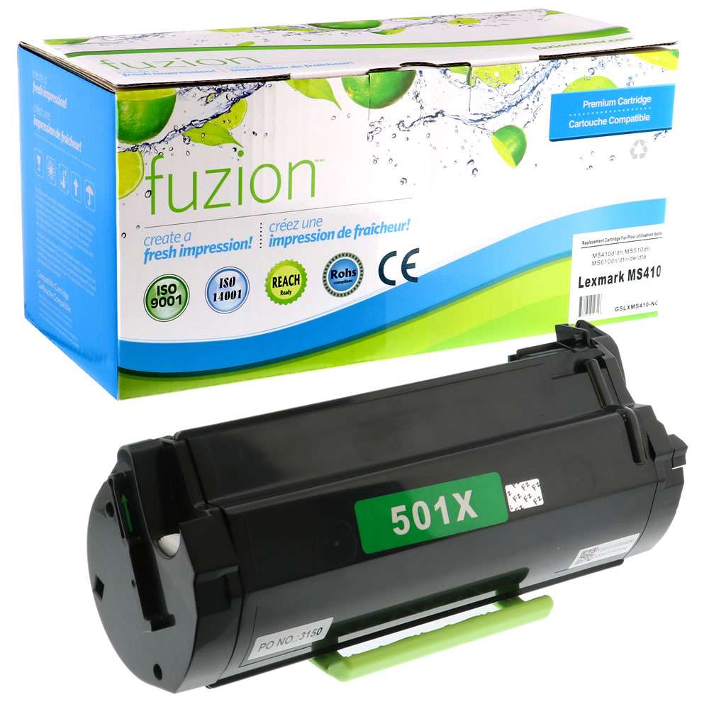 Lexmark 50F1X00 Compatible Toner Cartridge Extra High Yield - Black - Fuzion