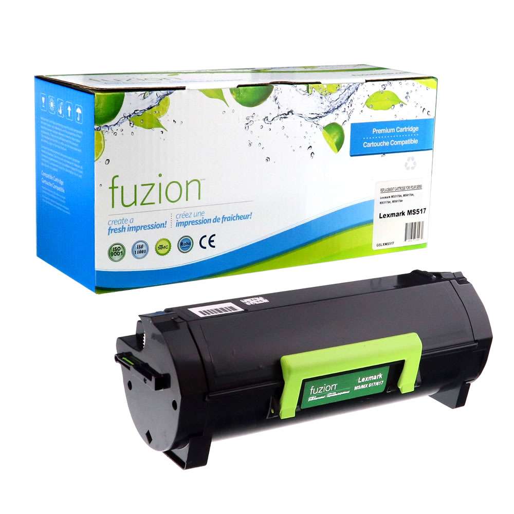 Lexmark 51B1X00 Remanufactured Toner Cartridge Extra High Yield - Black - Fuzion