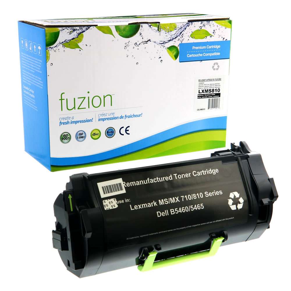 Lexmark 52D1H00 Remanufactured Toner Cartridge - Black - Fuzion