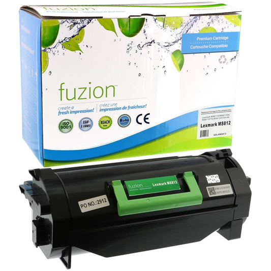 Lexmark 52D1X00 Remanufactured Toner Cartridge - Black - Fuzion