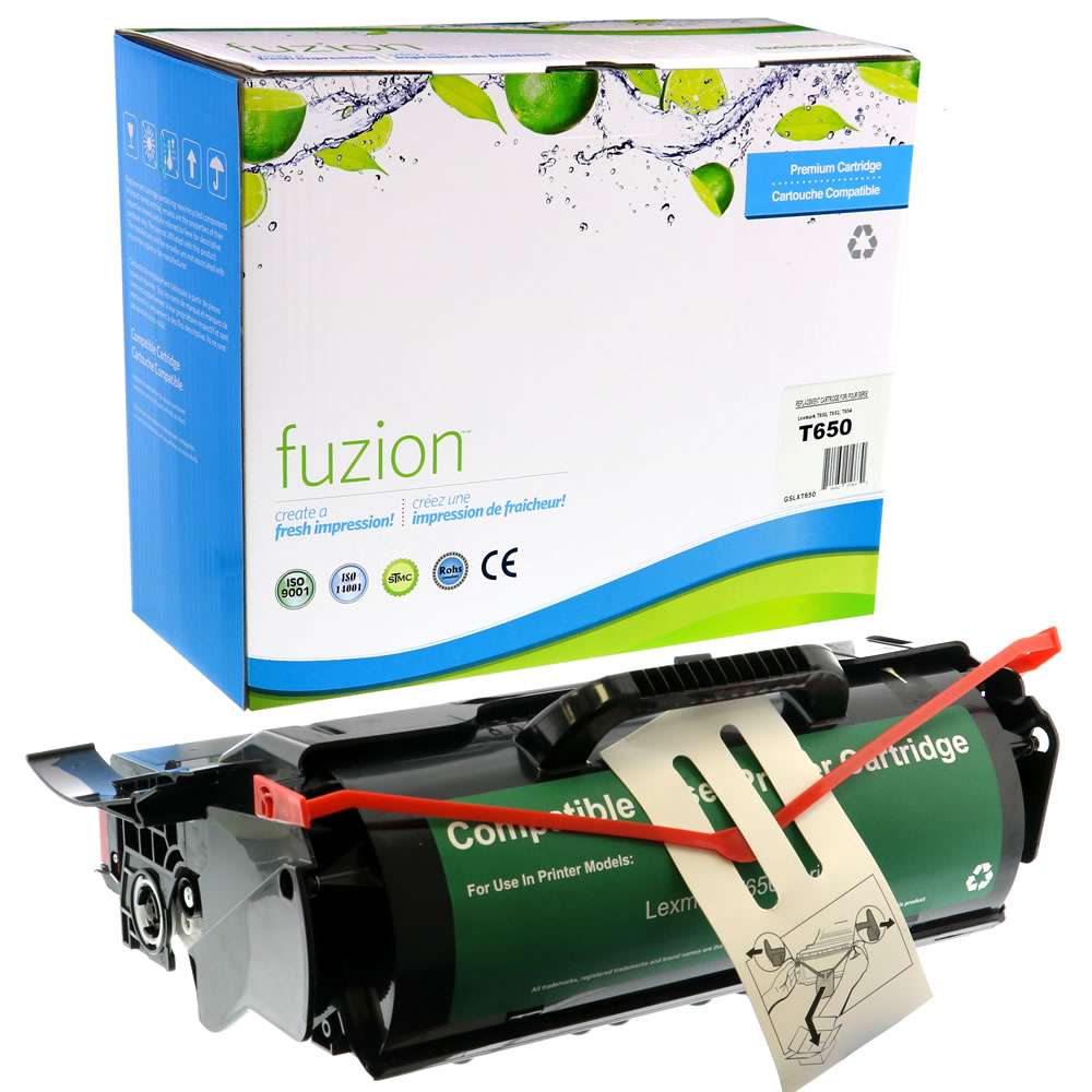 Lexmark T650H21A Remanufactured Toner Cartridge High Yield - Black - Fuzion