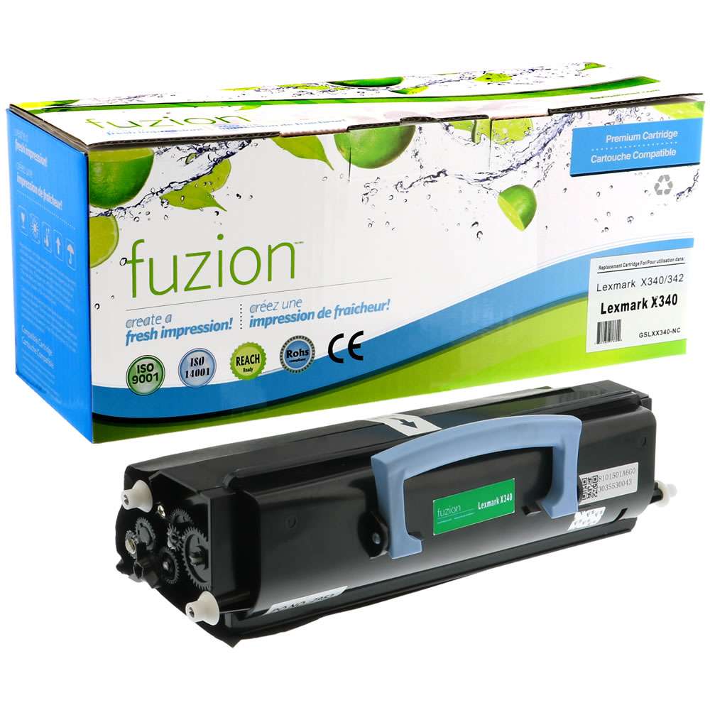 Lexmark X340A11G Compatible Toner Cartridge - Black - Fuzion