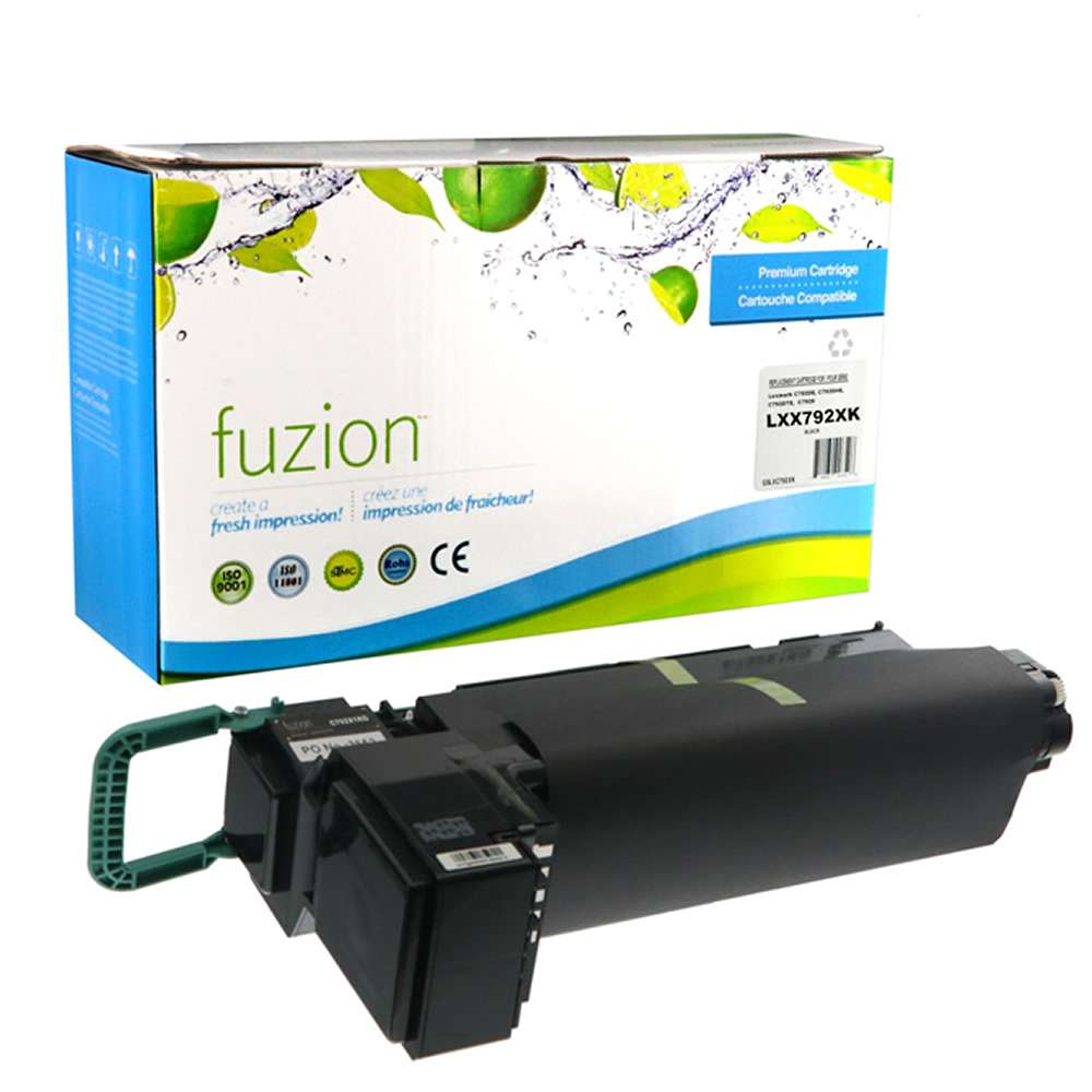 Lexmark X792X1KG Remanufactured Toner Cartridge - Black - Fuzion