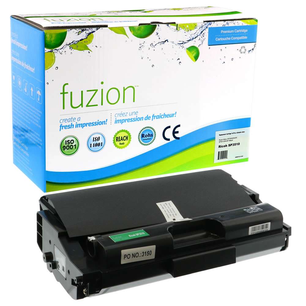 Ricoh 406989 Compatible Toner Cartridge - Black - Fuzion
