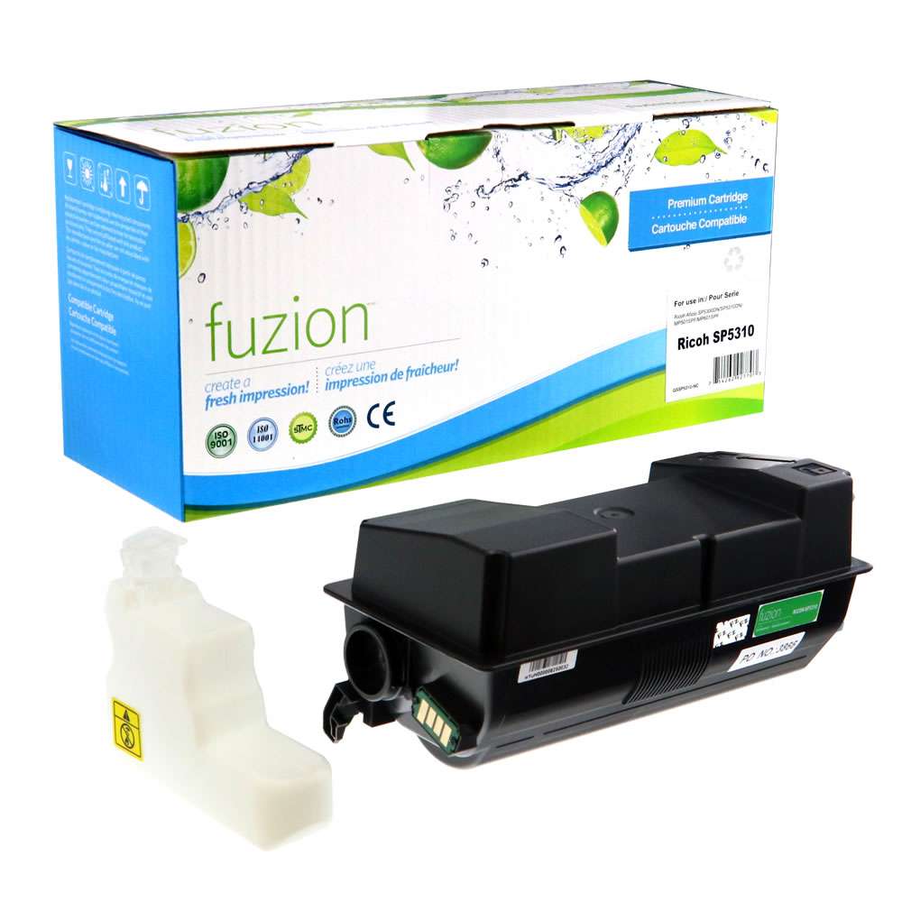 Ricoh 407823 Compatible Toner Cartridge - Black - Fuzion