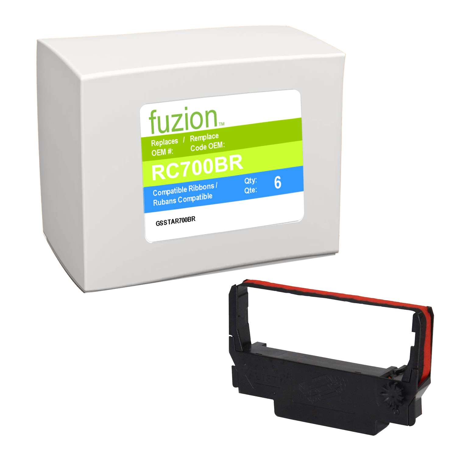 Star SP700/712/742 Ribbon- Black/Red - Fuzion