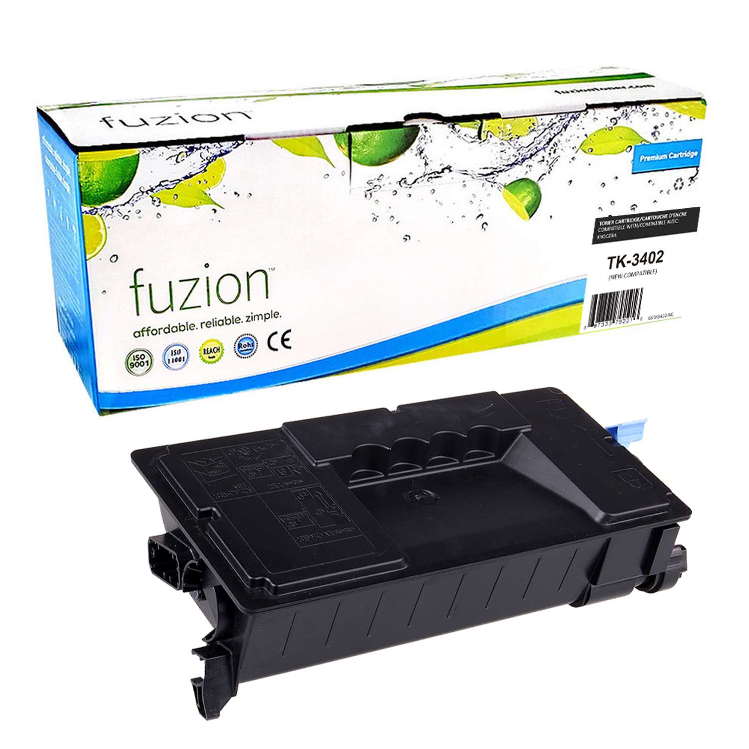 Kyocera Mita TK-3402 Compatible Toner Cartridge - Black - Fuzion