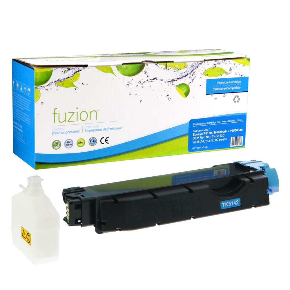 Kyocera Mita TK-5142C Compatible Toner Cartridge - Cyan - Fuzion