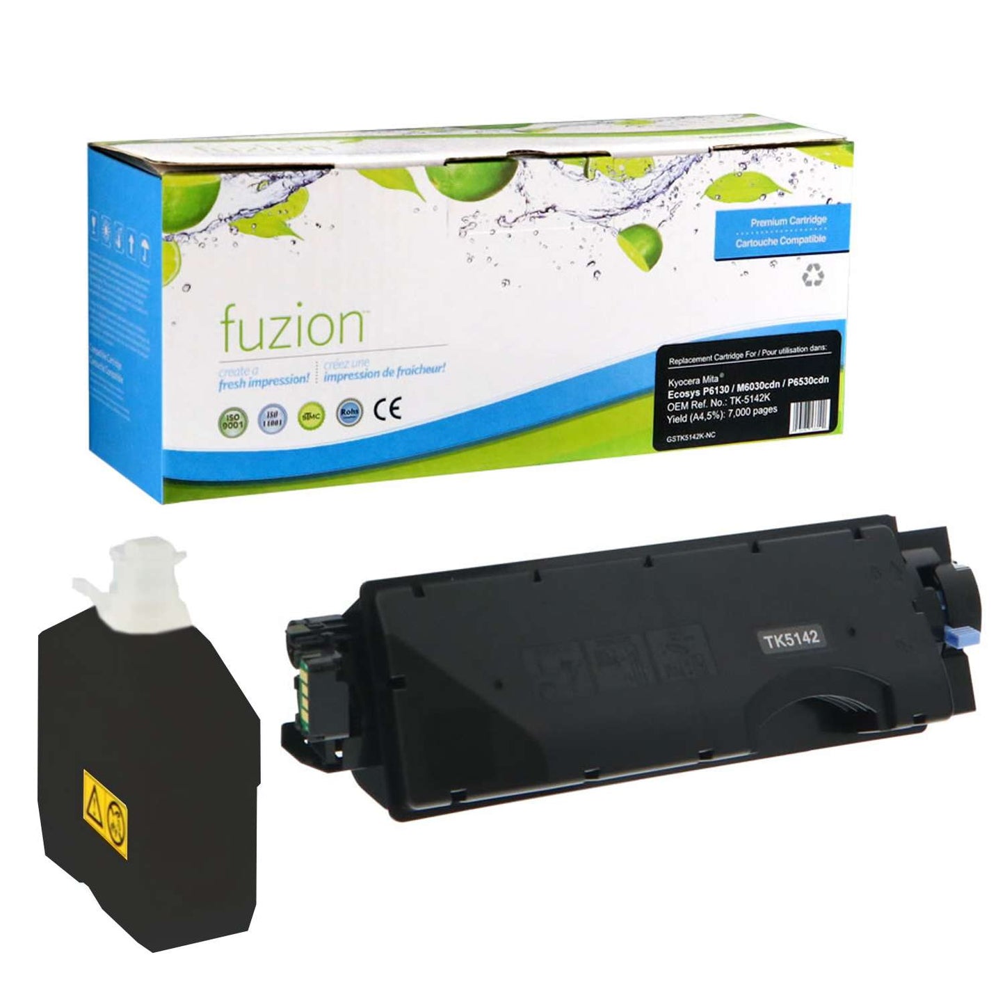 Kyocera Mita TK-5142K Compatible Toner Cartridge - Black - Fuzion