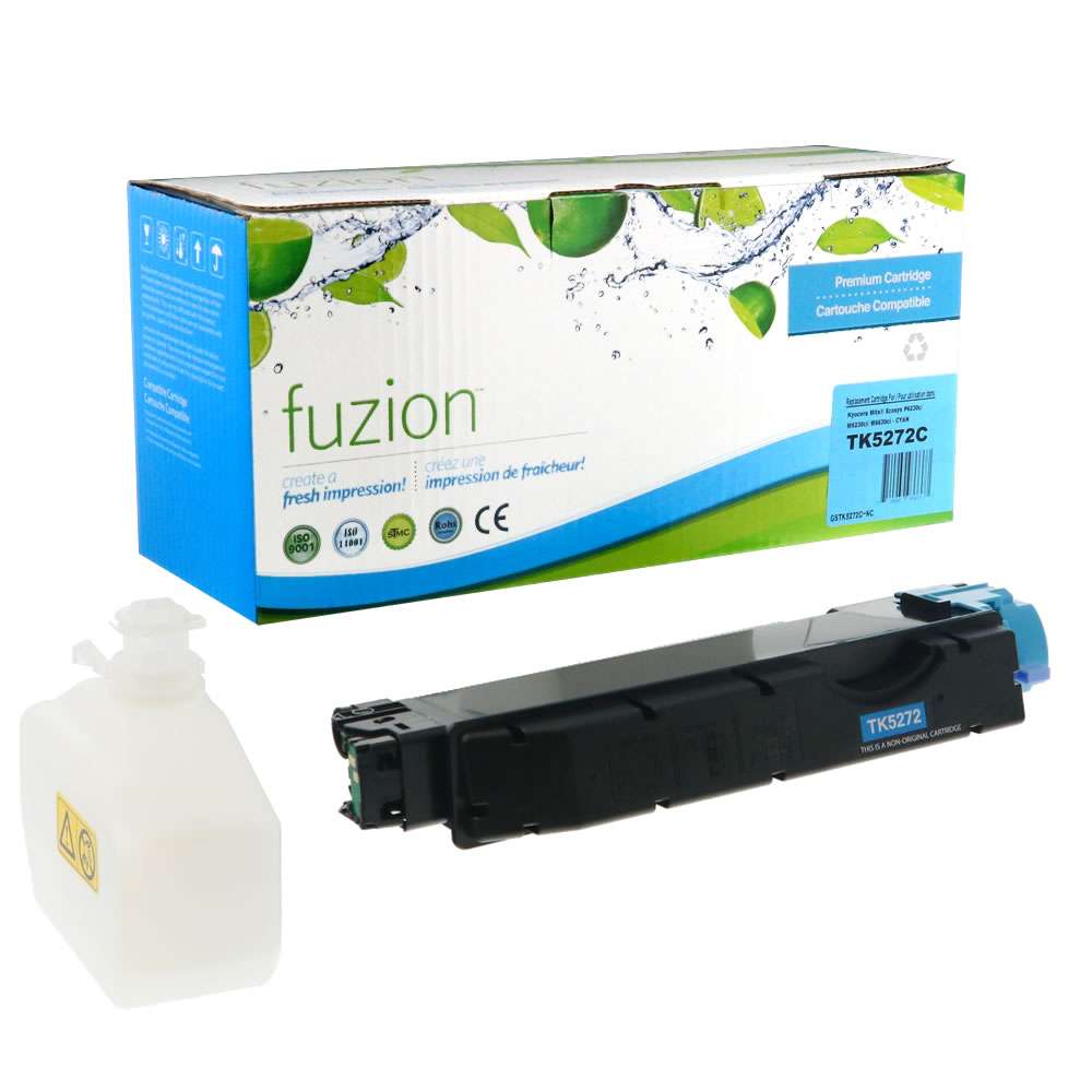 Kyocera Mita TK-5272C Compatible Toner Cartridge - Cyan - Fuzion