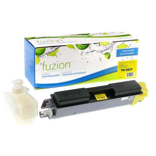 Kyocera Mita TK-582Y Compatible Toner Cartridge - Yellow - Fuzion