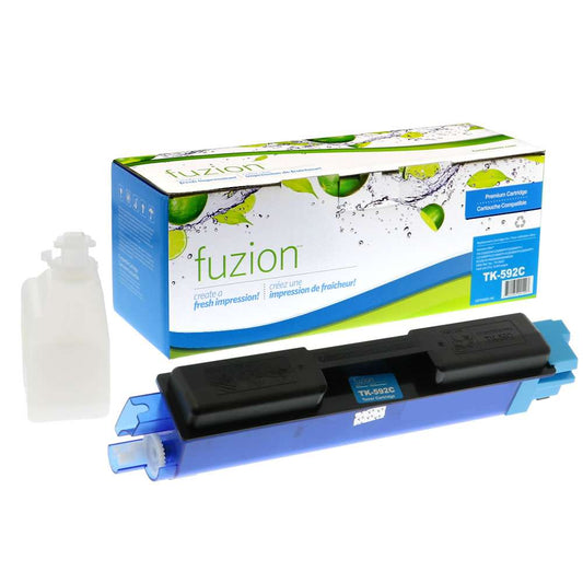 Kyocera Mita TK-592C Compatible Toner Cartridge - Cyan - Fuzion